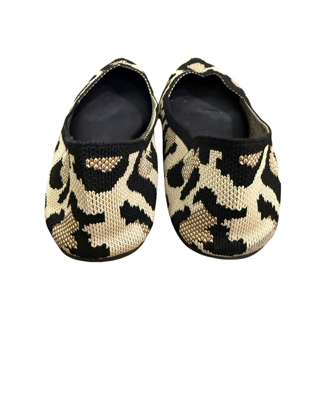 MIA Leopard Print Pointed Toe Flats Stretch Knit Slip On Womens Size 8.5 Animal - Picture 4 of 7